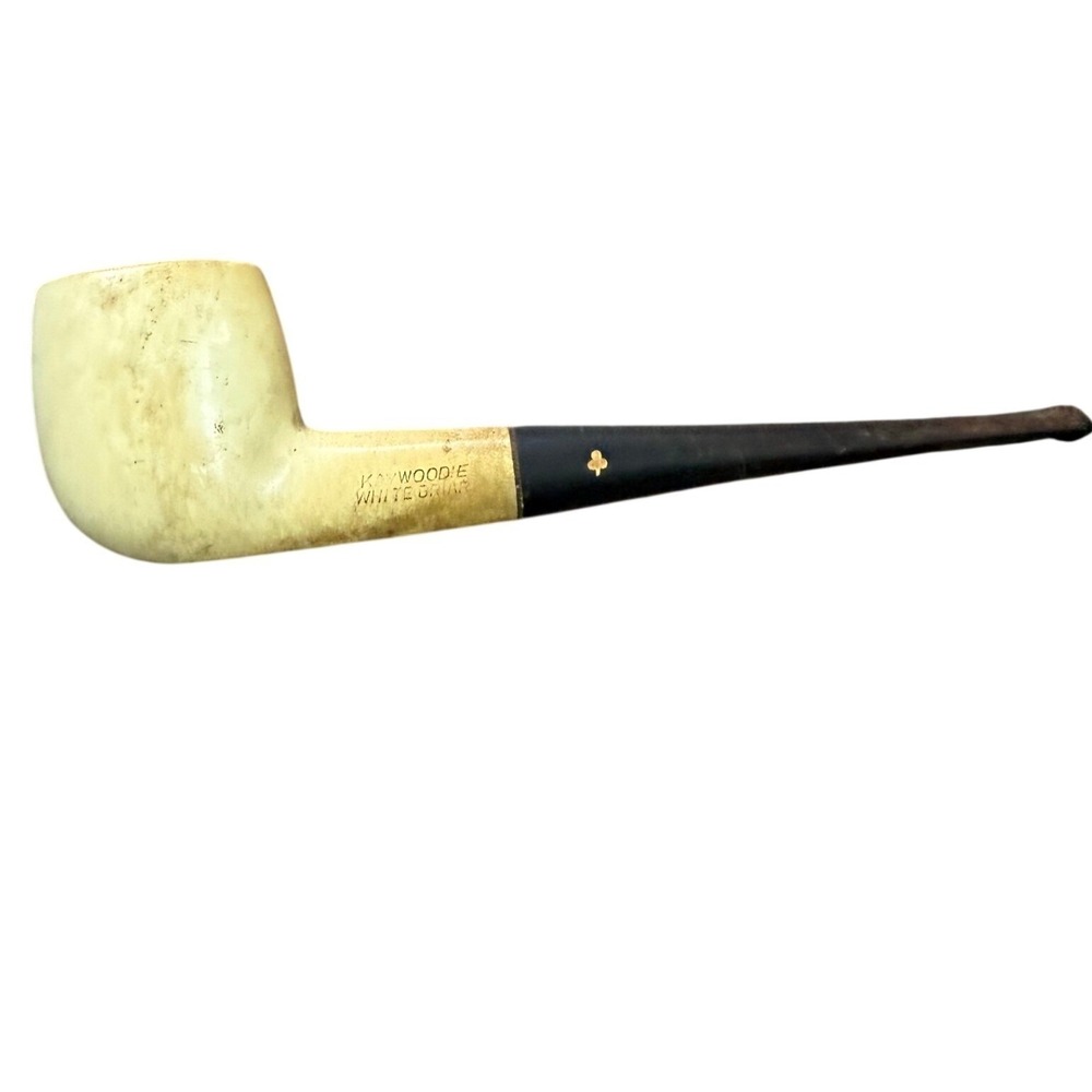 Kaywoodie White Briar Imported Briar Billiard Tobacco Pipe Vintage